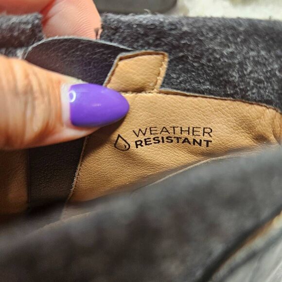 Vionic Joslyn Weather Resistant Black Leather Ankle Boots sz 7.5 - Picture 5 of 9